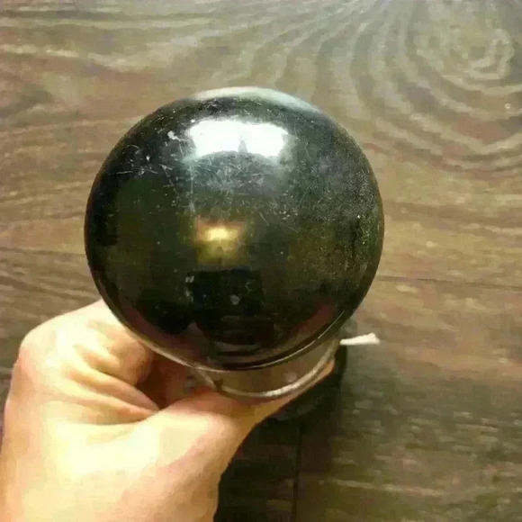 Vintage Black Porcelain Door Knob - Picture 2 of 2